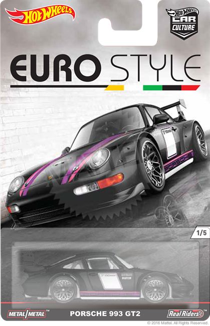 2016 HOT WHEELS CAR CULTURE EURO STYLE DJF77-956B Set of 5 - Image 4