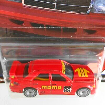 2018 HOT WHEELS OPEN TRACK MERCEDES BENZ 190E MOMO RED - Image 3