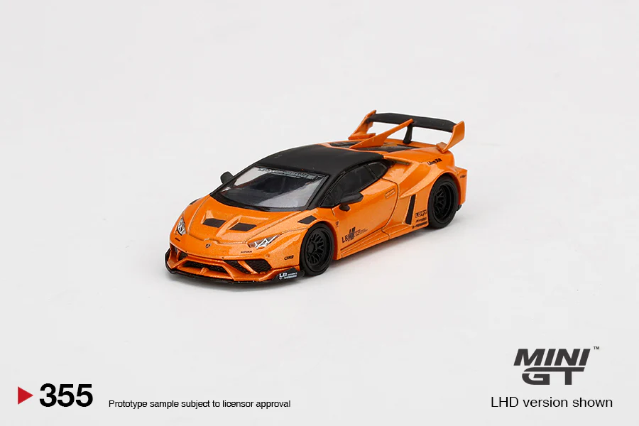 Mini GT #355 LB★WORKS Lamborghini Huracán GT Arancio Borealis RHD