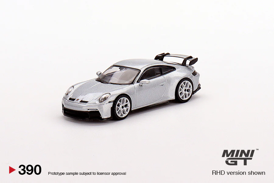 2022 MINI GT #390 Porsche 911 (992) GT3 GT Silver Metallic - Image 2