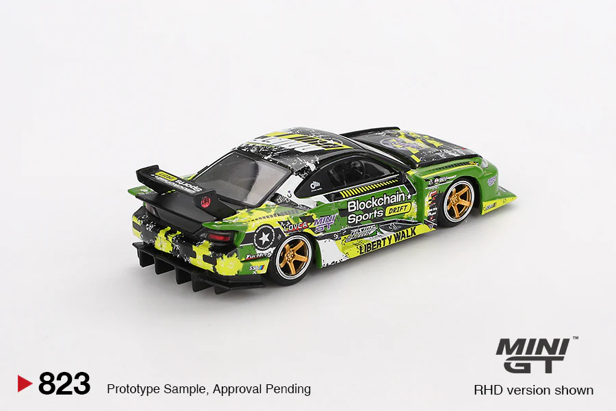2025 MINI GT #823 Nissan LB-Super Silhouette S15 SILVIA #555 V2 2024 Formula Drift Japan - Image 3