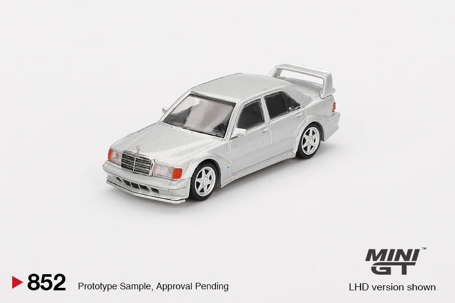 2025 MINI GT #852 Mercedes-Benz 190E 2.5-16 Evolution II Astral Silver - Image 2