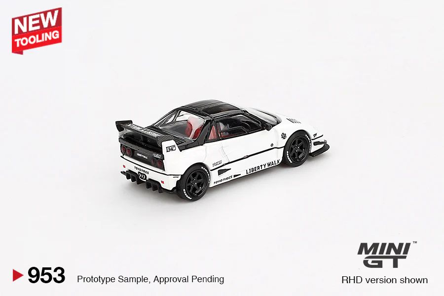 2025 MINI GT #953 Mazda AZ-1 Liberty Walk LB40 White 2024 Tokyo Auto Salon - Image 4