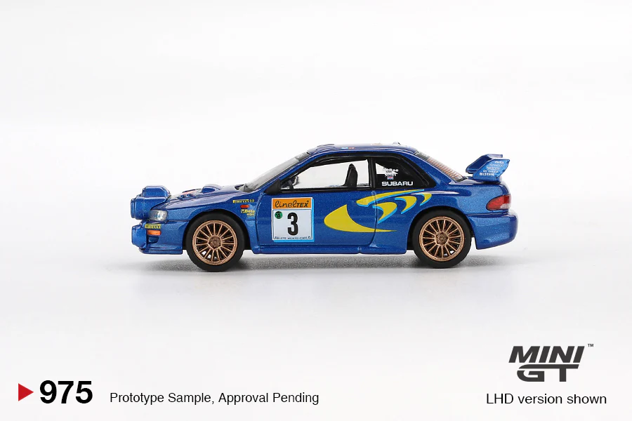 2025 MINI GT #975 Subaru Impreza WRC98 1998 Rally Monte-Carlo 3rd Place #3 - Image 2