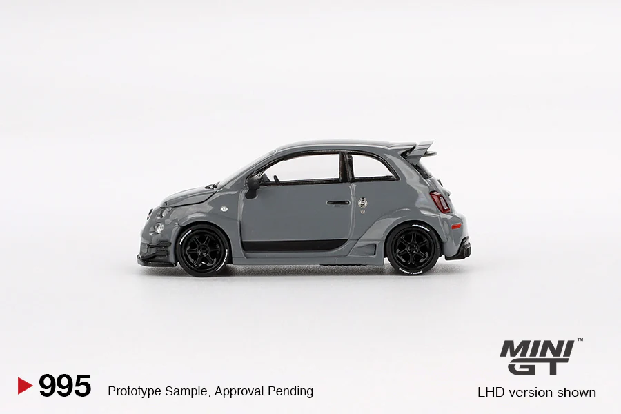 2025 MINI GT #995 Abarth 595 LB-WORKS x Abas Works Grey - Image 3