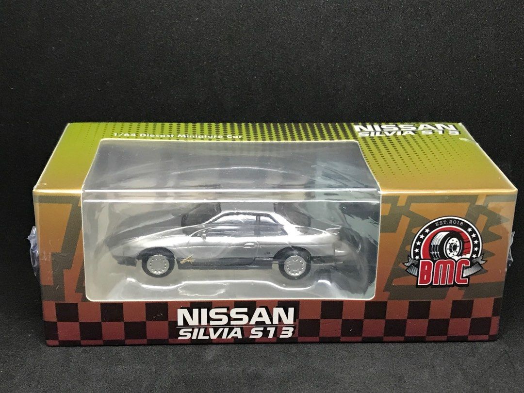 BM CREATIONS 1/64 Nissan Silvia S13 Silver Grey - Image 5