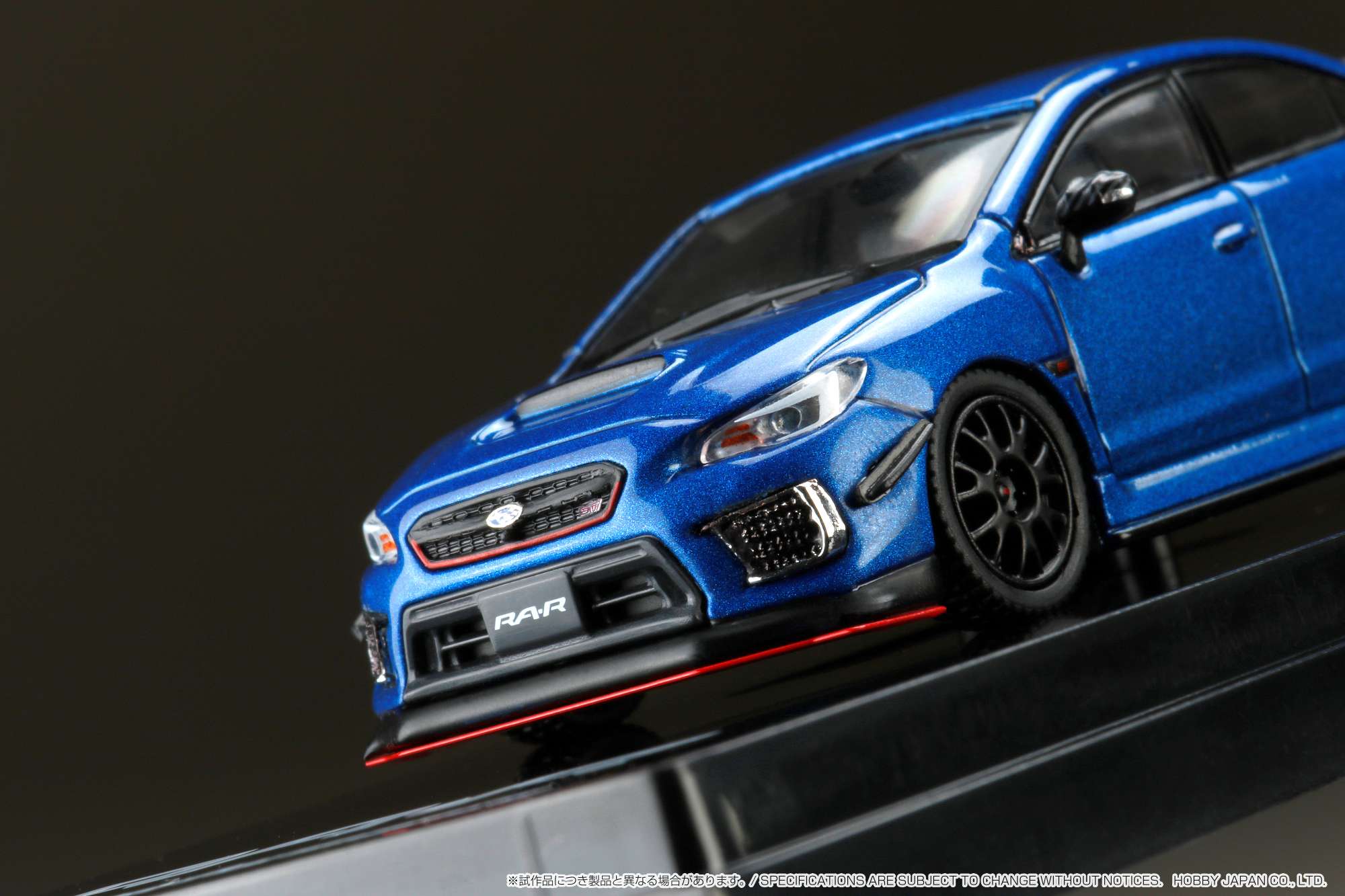 Hobby Japan 1/64 SUBARU WRX STI RA-R FULL-OPTION With Engine Blue - Image 7