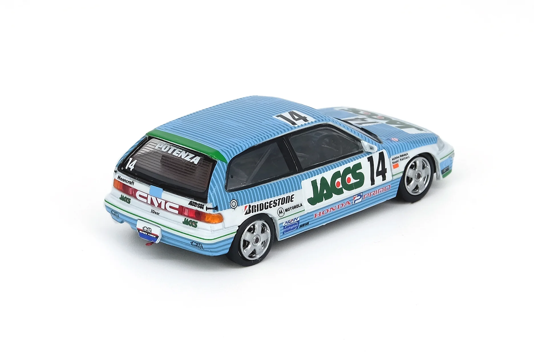 INNO64 1/64 Honda Civic EF9 GR.A #14 "JACCS" JTC 1991 - Image 3
