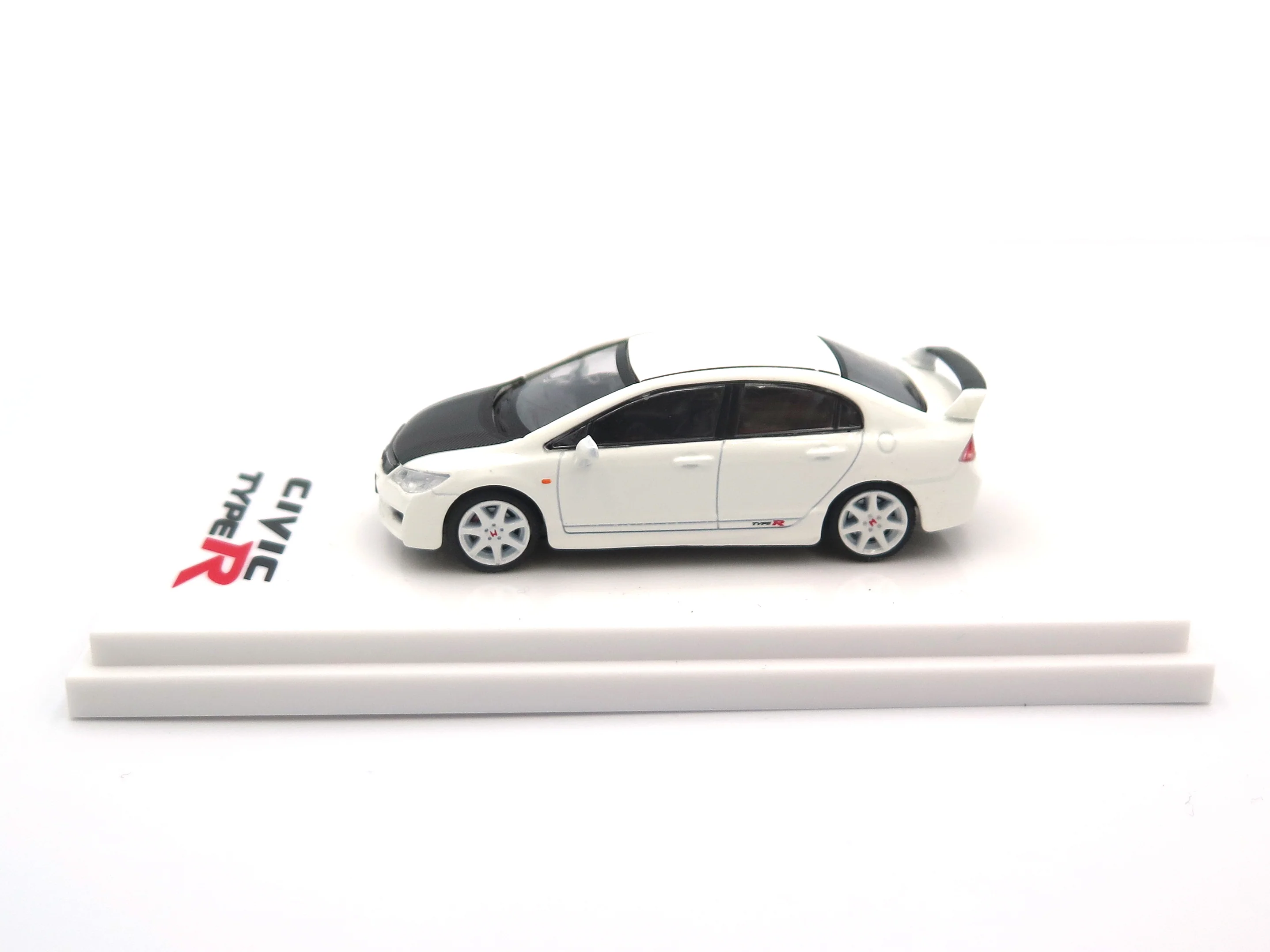 Hobby Japan 1/64 Honda CIVIC TYPE R FD2 White Hong Kong Edition - Image 3