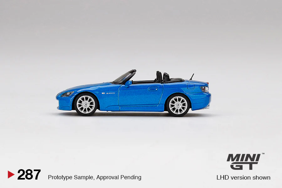 Mini GT Honda S2000 (AP2) Bermuda Blue Pearl RHD / Laguna Blue Pearl LHD - Image 3