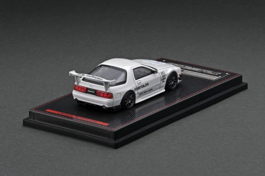 IGNITION MODEL 1/64 Mazda RX-7 FC3S RE Amemiya White w Mr. Amemiya IG2500 - Image 3