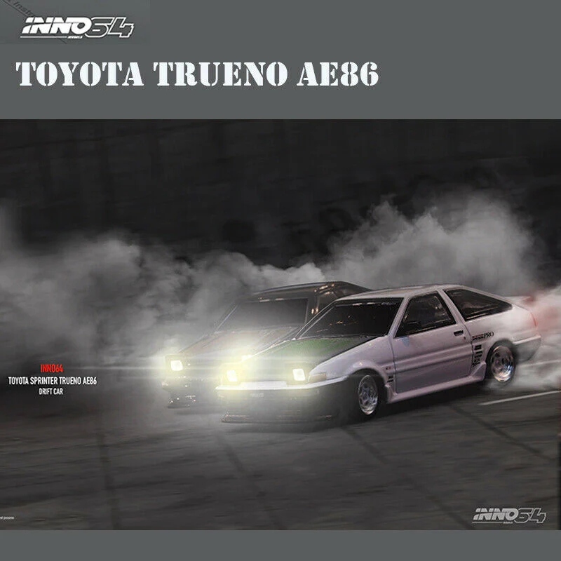 INNO64 1/64 Toyota Sprinter Trueno AE86 Drift Car Keiichi Tsuchiya 土屋圭市 - Image 2