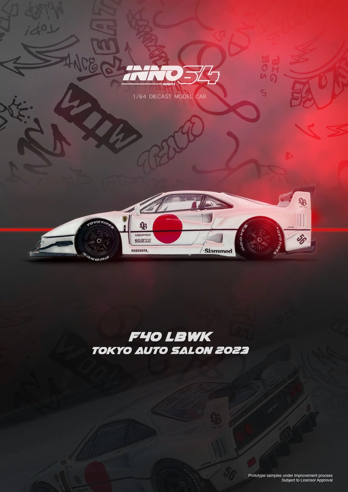 INNO64 1:64 LBWK F40 Tokyo Auto Salon 2023 - Image 5