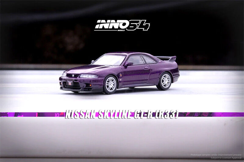 INNO64 1/64 NISSAN SKYLINE GT-R R33 Midnight Purple - Image 2