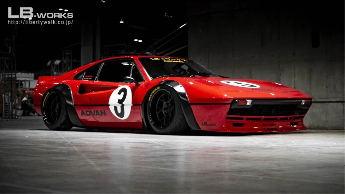INNO64 LIBERTY WALK FERRARI 308 GTB #3 Red - Image 4