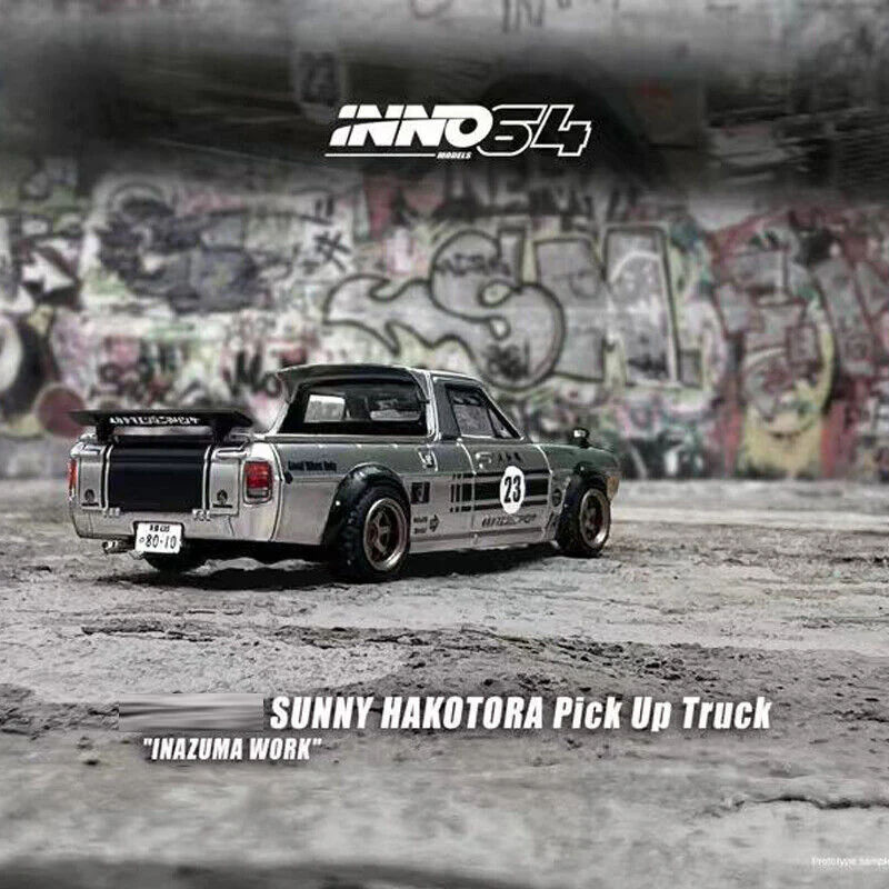 INNO64 NISSAN SUNNY HAKOTORA Pick Up Truck INAZUMA WORK - Image 4