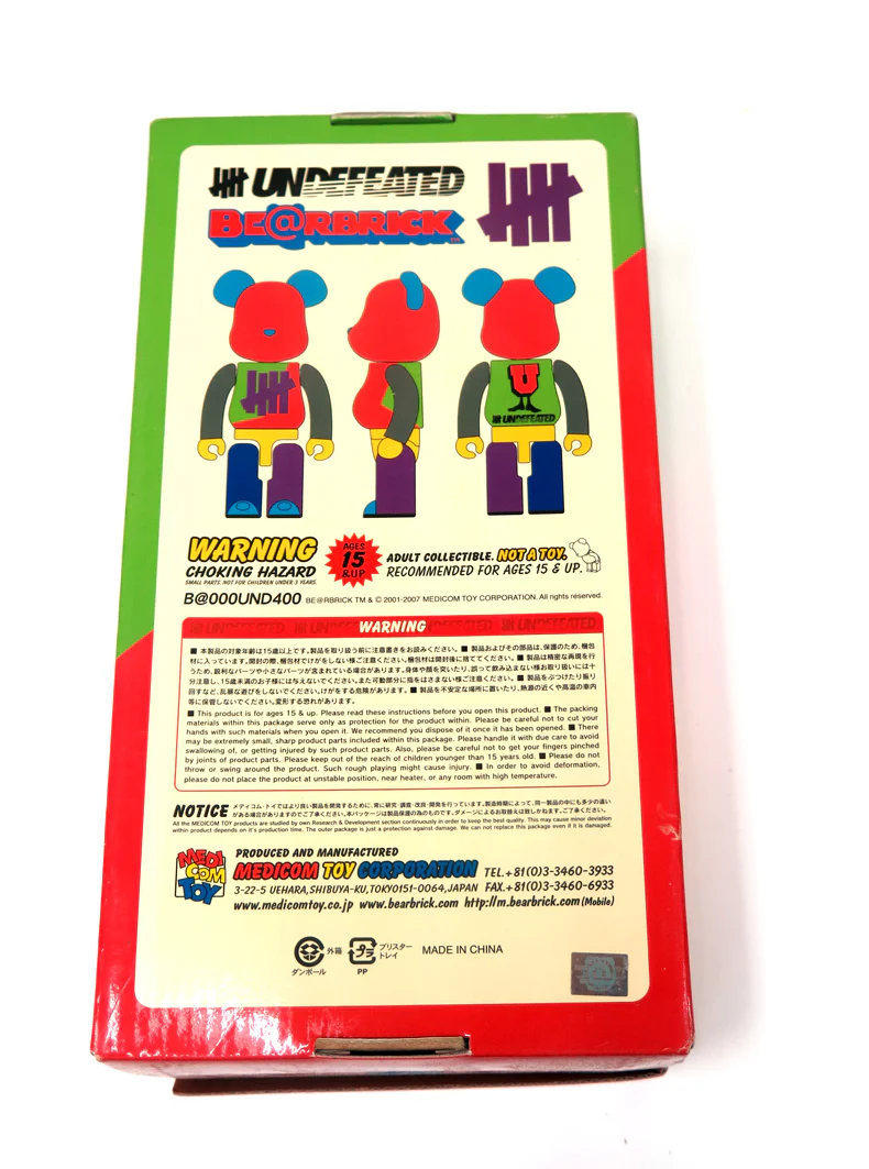 Medicom Beabrick x Undefeated 2007 Tokyo Store Exclusive 400% Be@rbrick - Image 5