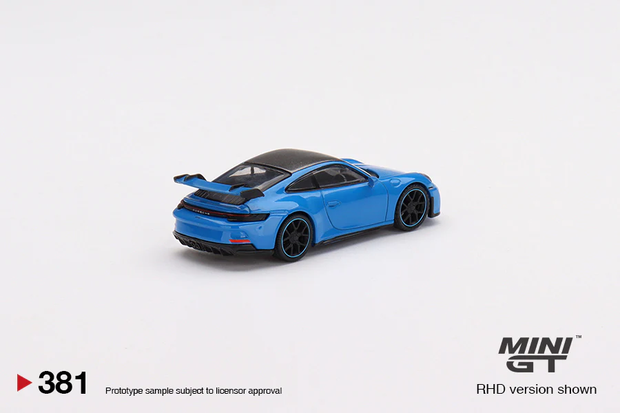 MINI GT #381 Porsche 911 (992) GT3 Shark Blue LHD - Image 4