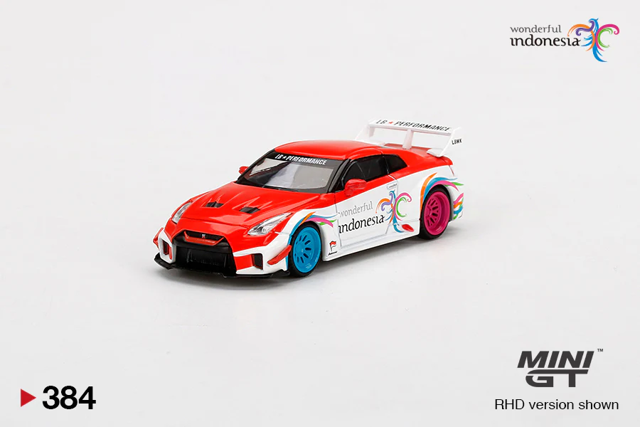 MINI GT #384 LB-Silhouette WORKS GT NISSAN 35GT-RR Ver.1 Wonderful Indonesia - Image 4