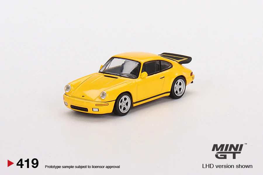 MINI GT #419 RUF CTR 1987 Blossom Yellow - Image 4
