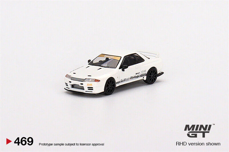 MINI GT #469 Top Secret Nissan Skyline GT-R VR32 White - Image 2