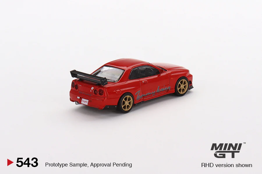 MINI GT #543 Nissan GT-R R34 Tommykaira R-z Red - Image 3