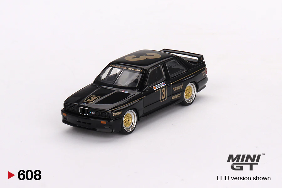 MINI GT #608 BMW M3 #3 JPS Team BMW 1987 ATCC Championship Winner - Image 2