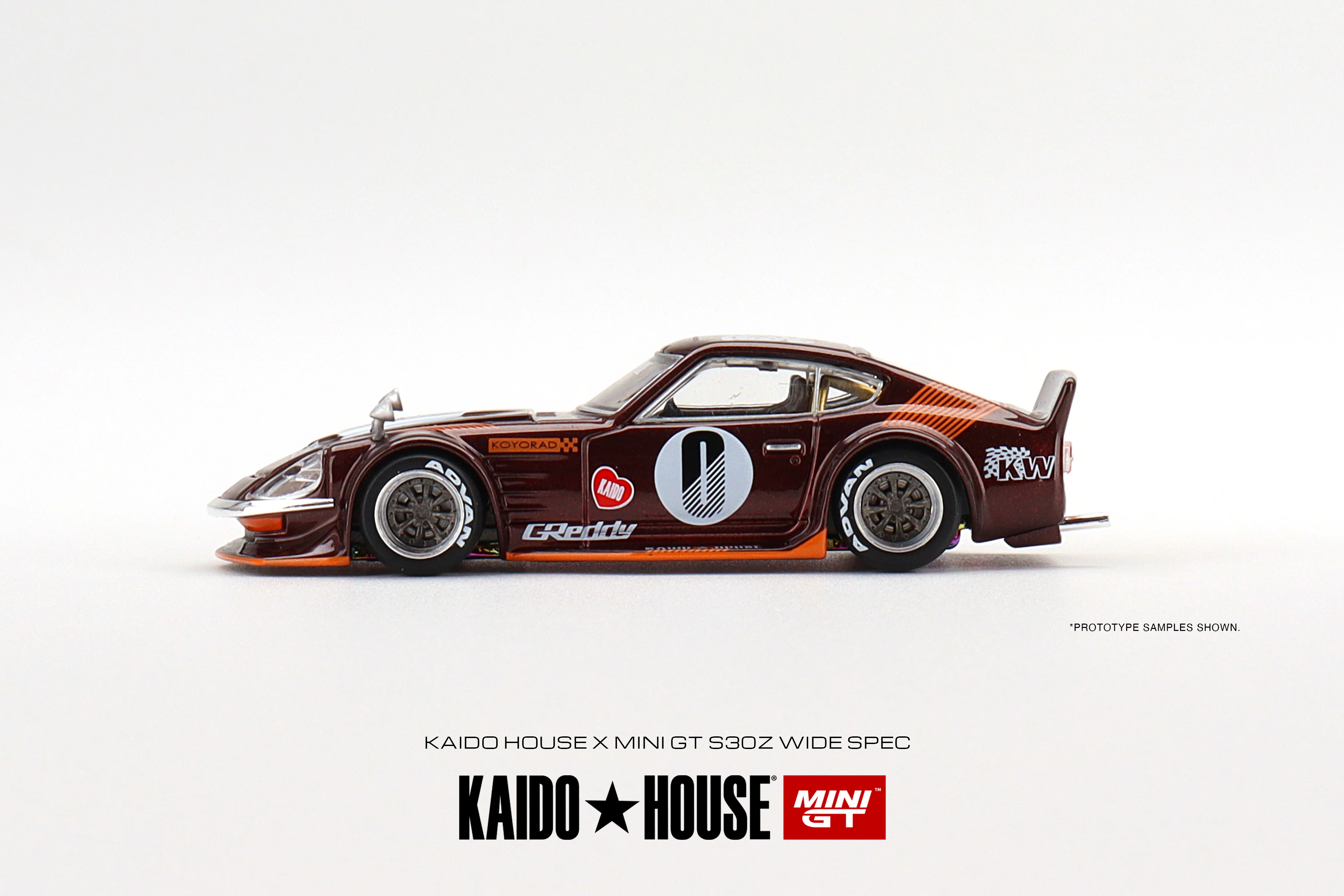 MINI GT x KAIDOHOUSE #023 Datsun KAIDO Fairlady Z Dark Red - Image 3