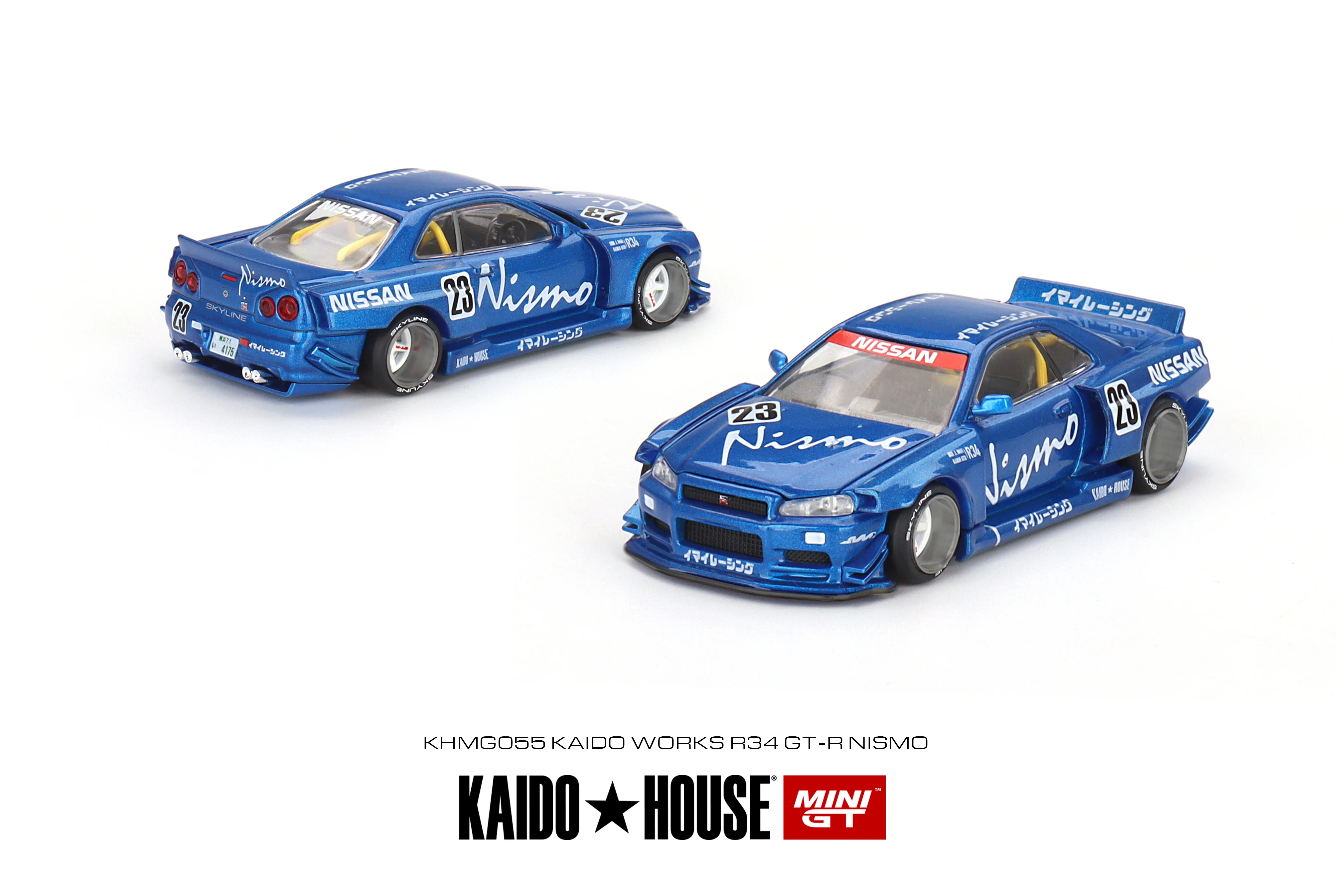 MINI GT X KAIDO HOUSE #K055 Nissan Skyline GT-R (R34) Kaido Works V3