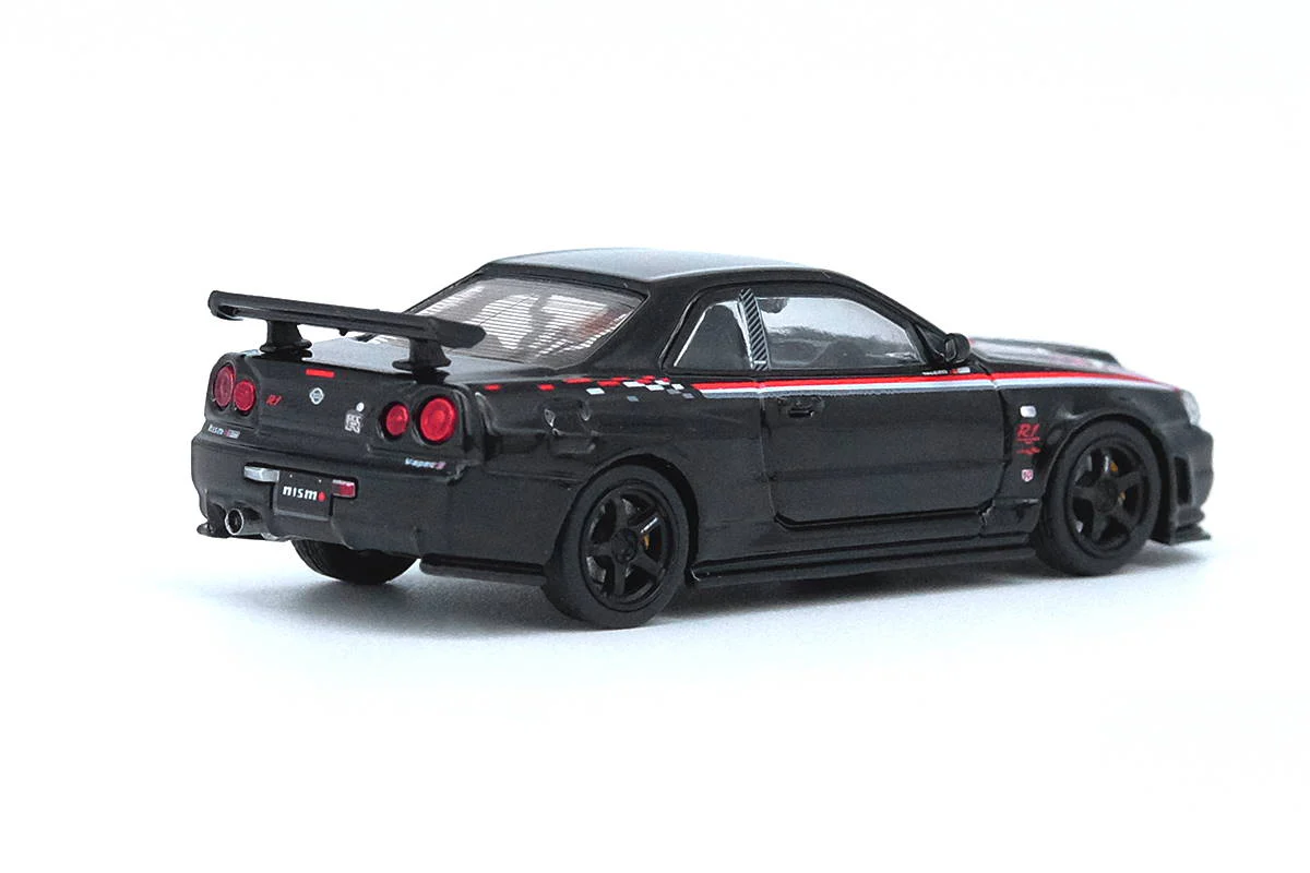 INNO64 NISSAN SKYLINE GT-R (R34) NISMO R-TUNE Black Pearl - Image 4