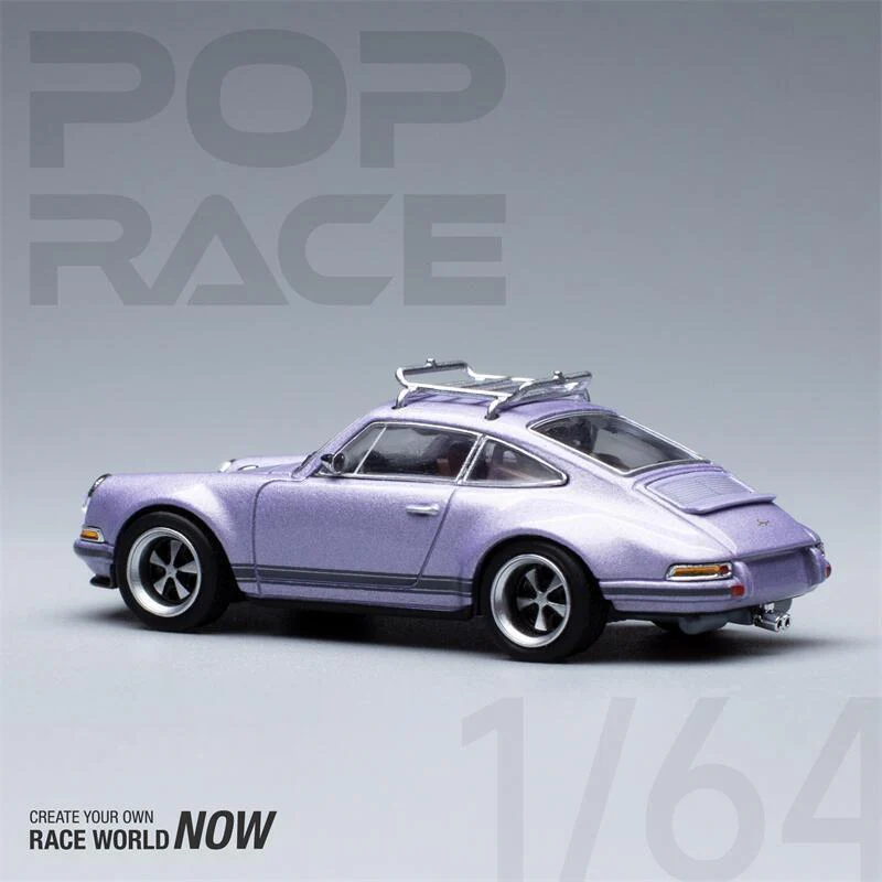 POPRACE 1:64 Porsche Singer 964 Sport Vehicle W/Surfboard Purple - Image 4