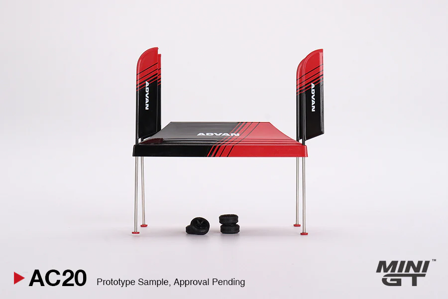 Pre-order MINI GT #AC20 Paddock Service Tent Set - ADVAN - Image 3
