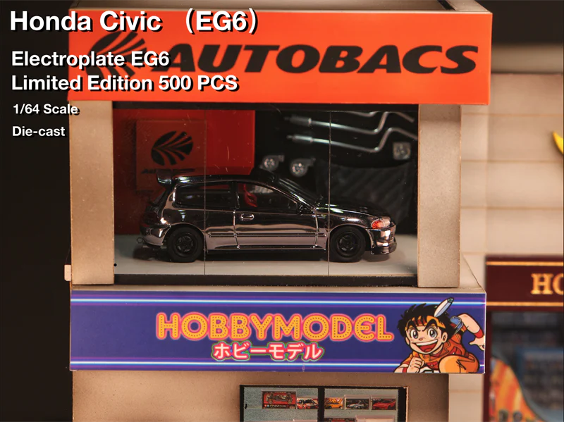 Street Weapon 1:64 Honda Civic EG6 Electroplate Limited 500 - Image 4