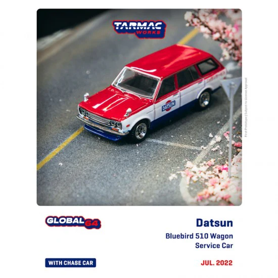Tarmac Works 1/64 Datsun Bluebird 510 Wagon Service Car - Image 2