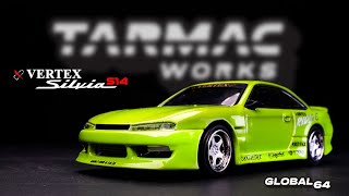 Tarmac Works x Nissan Global VERTEX Silvia S14 Light Green - Image 4