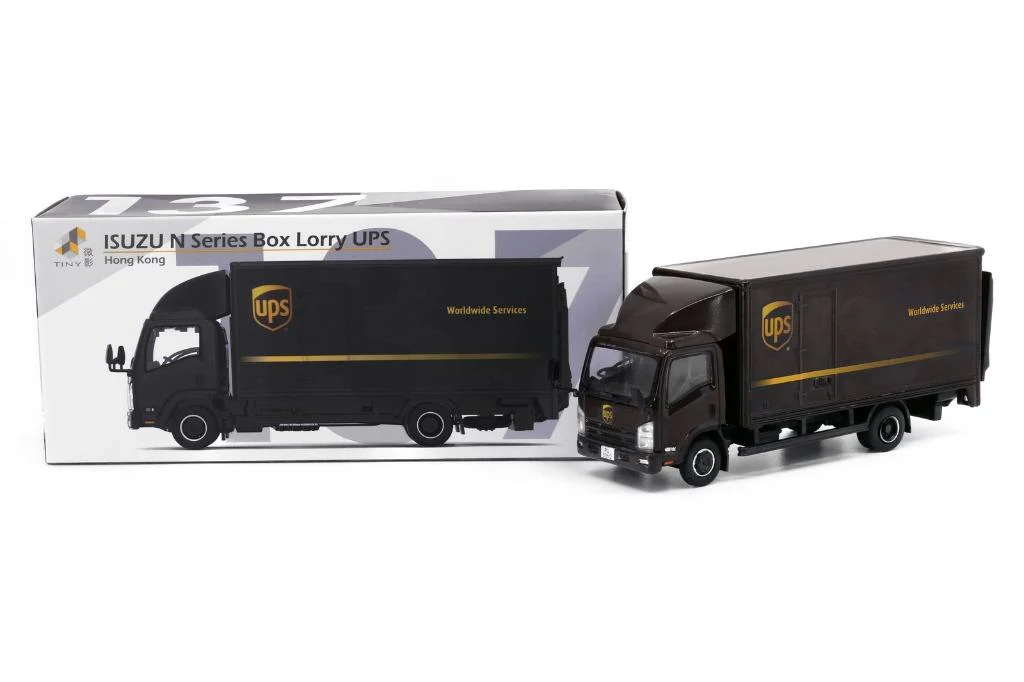 TINY CITY #137 Die-cast Model Car ISUZU N Series Box Lorry UPS - Image 3